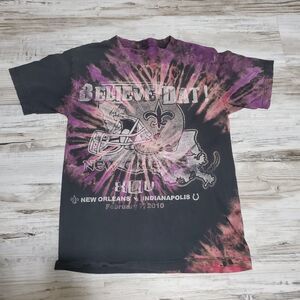 NFL New Orleans Saints Tye Dye Shirt Size Small Hand Tye Dyed